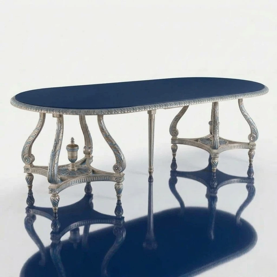 The Royal Sapphire & Silver Rococo Dining Masterpiece (By Atelier Vesper)