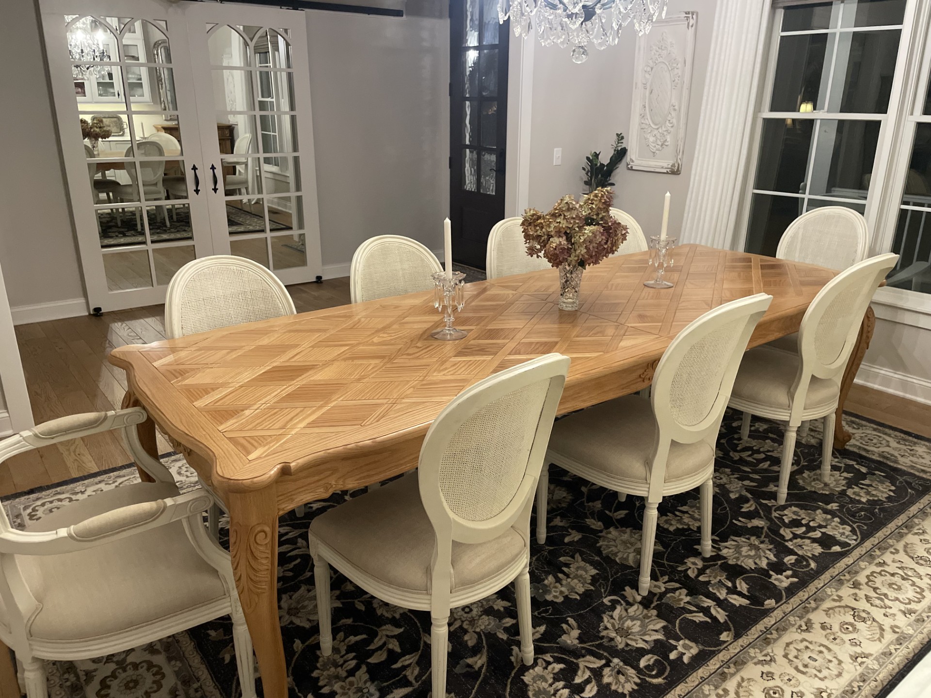 GRAND CHATEAU OAK DINING TABLE