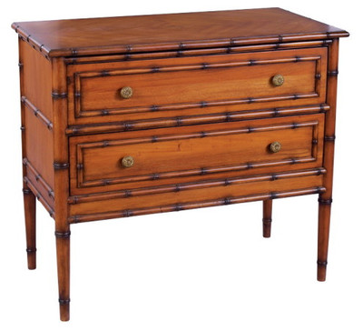 bamboo dresser Vintage Henry Link Cream Colored Faux Bamboo Six Drawer Dresser  IDLE HOUR