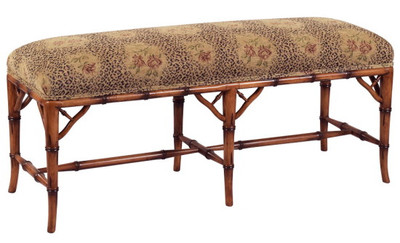 Faux bamboo bench deals
