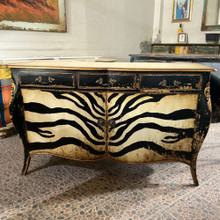 FRENCH BAROQUE ZEBRA SIDEBOARD BUFFET