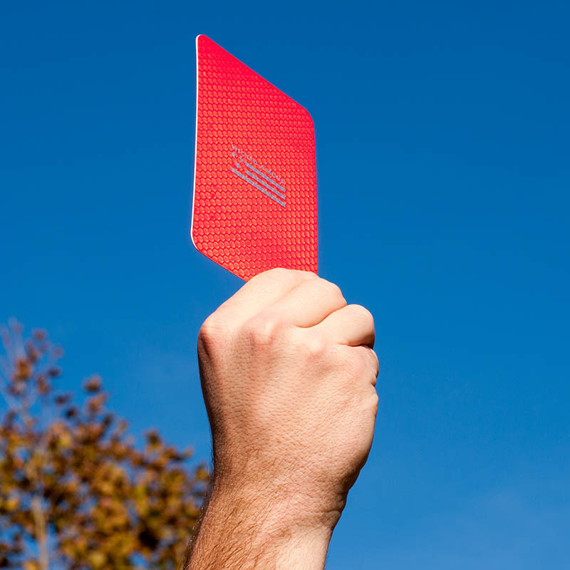 Wicked Amour Yellow and Red Card Set | Soccer Referee Cards