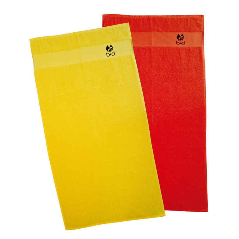 Yellow and Red Card Beach Towel Set