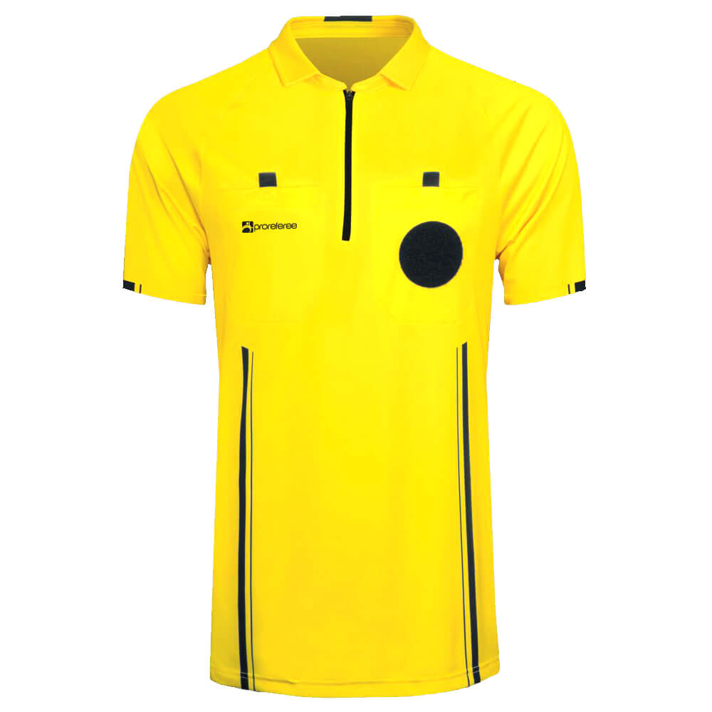 ProReferee Soccer Referee Jersey Short Sleeve (Yellow)