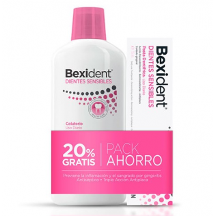Pack bexident dientes sensibles pasta+colutorio