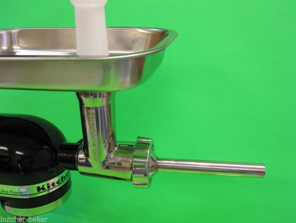 Sausage stuffing plate for Chefs Choice Meat Grinder that fits Kitchenaid mixer Smokehouse Chef