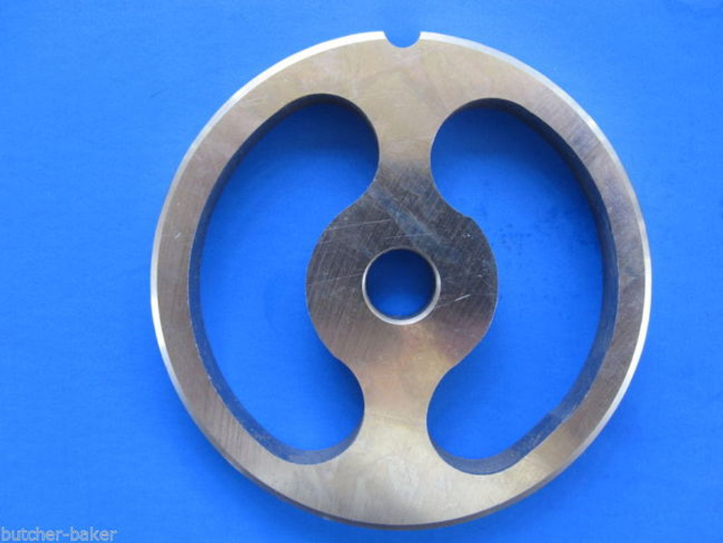 #12 Stainless Meat Grinder Sausage Stuffing Stuffer Kidney Plate & 2 Knives