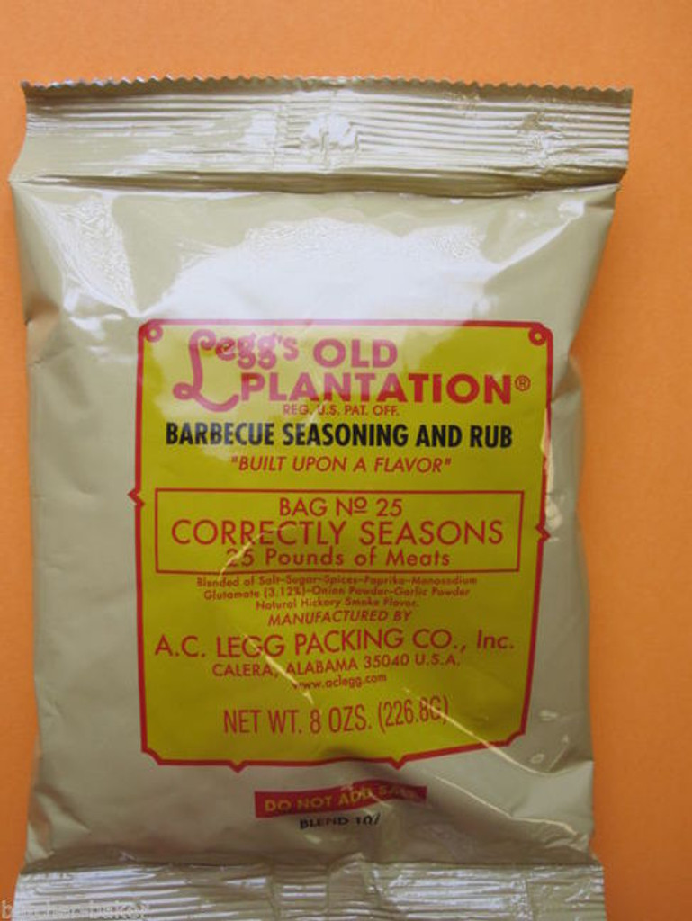 BBQ Rub Legg's Old Plantation for 25 lbs