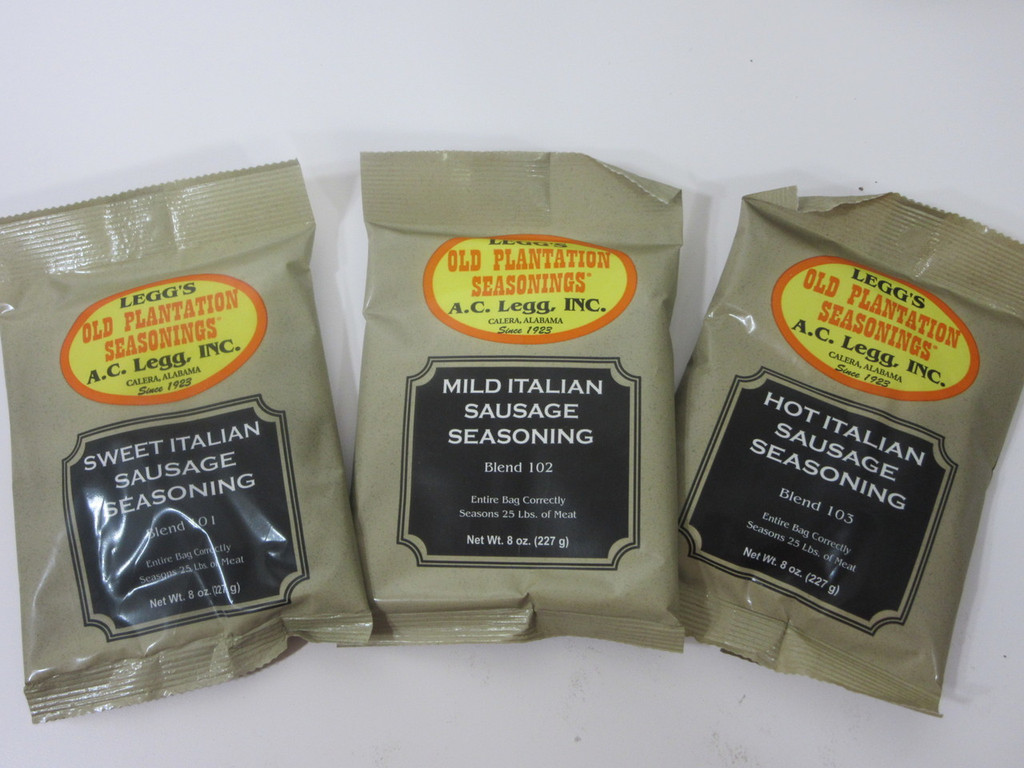 VARIETY Packs ITALIAN Sausage Seasoning LINKS for 75 lbs. Venison, Pork, Beef et
