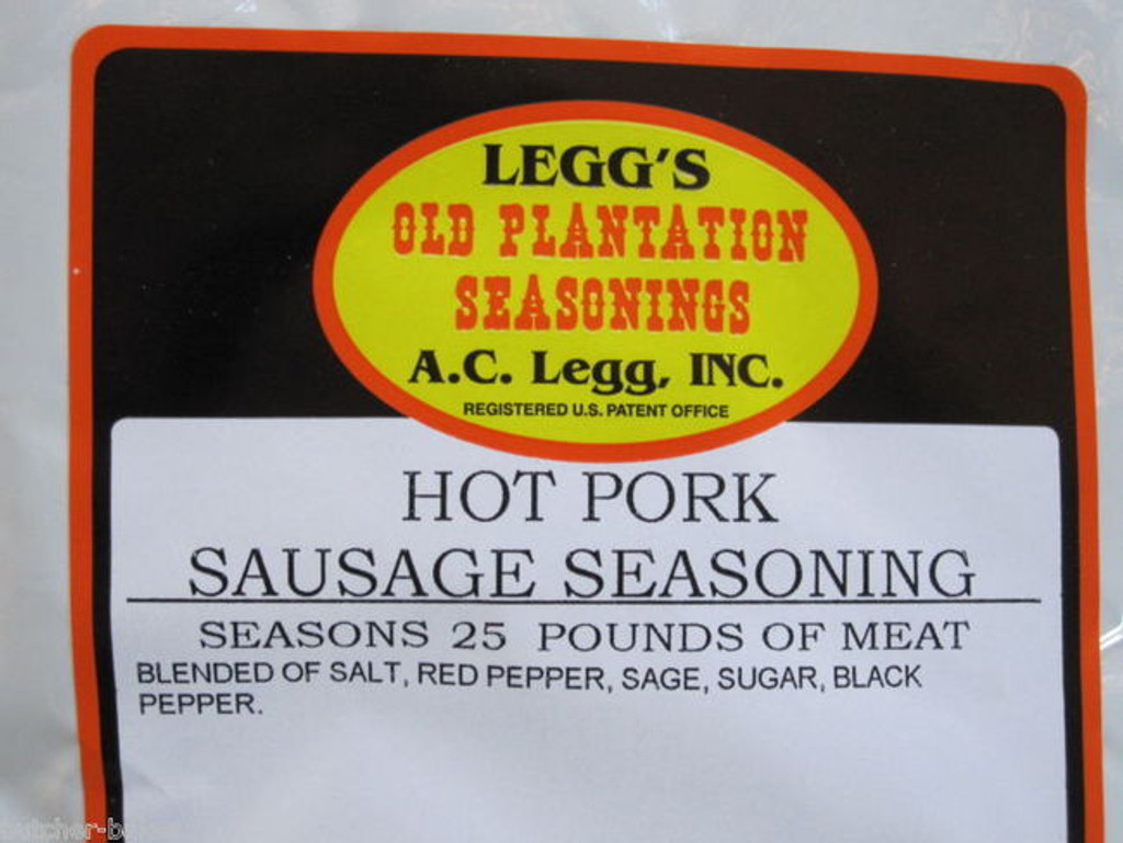 HOT PORK Breakfast Sausage Seasoning Spices for 25 lbs