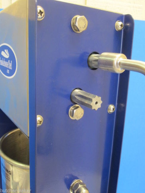 Handle Crank for Manual Sausage Stuffer 3 5 7 10 Liter by Smokehouse Chef others.  8 prong fitting