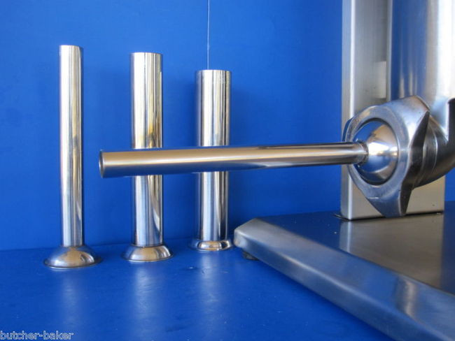 4 PACK Stuffing Tubes for Manual Sausage Stuffer   STAINLESS STEEL