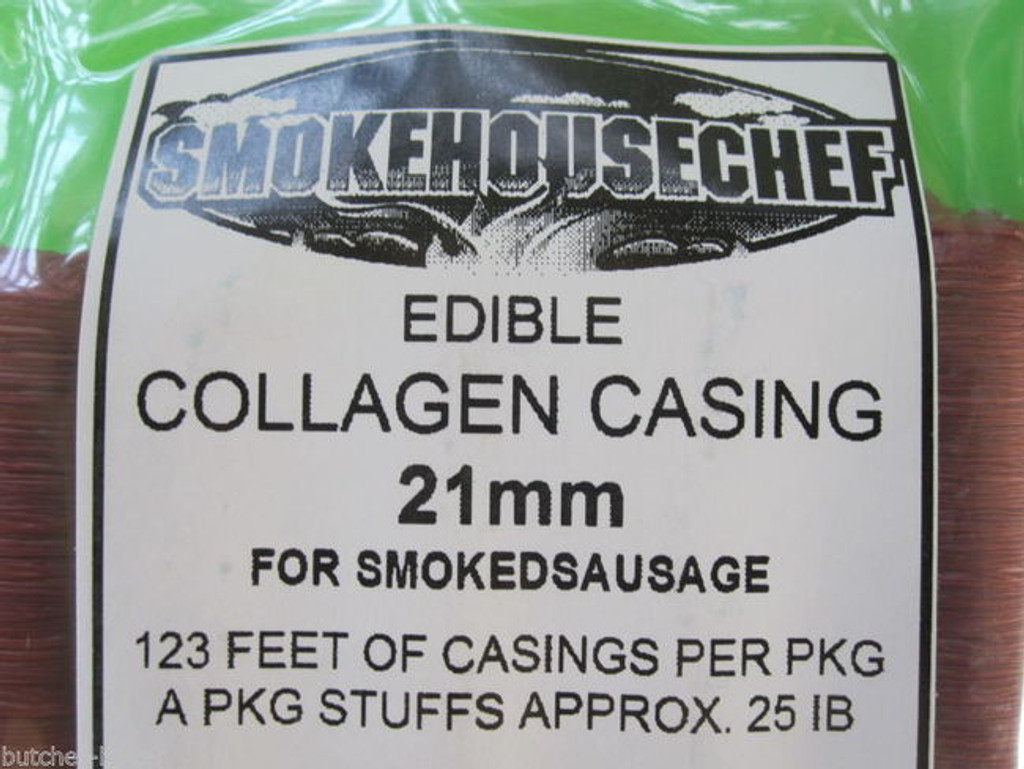 25 Lbs Snack Stick CASINGS  21mm Edible Collagen Slim Jims Pepperoni sausage