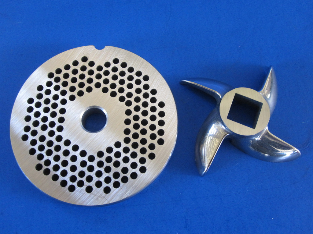 12 Meat Grinder plate disc knife 1/8" & 3/8" COMBO SET Hobart LEM