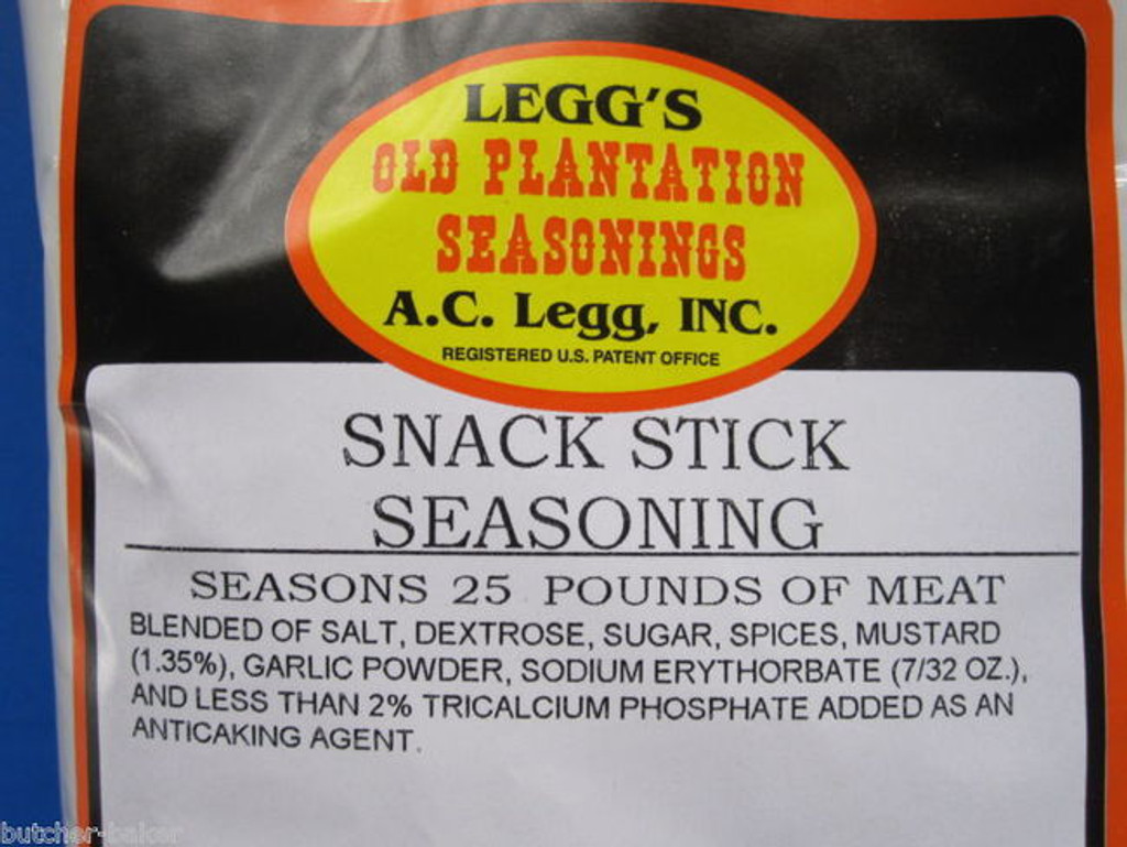 CASE PRICE Leggs Snack Stick Seasoning for Beef Elk Deer Sausage Slim Jims or Pepperoni