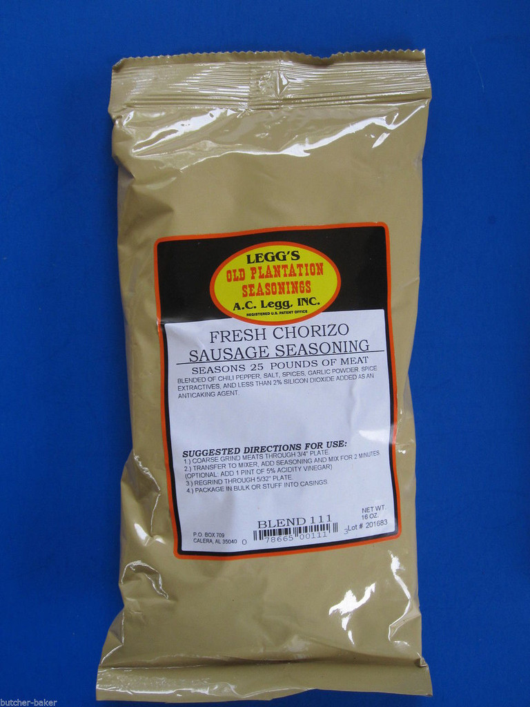 Chorizo Sausage Seasoning for 50 lbs of beef pork elk venison