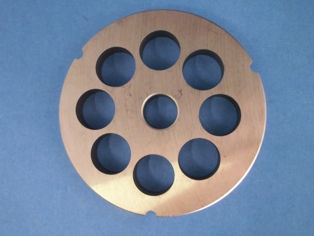 Size #42 x 1 " AND KNIFE Meat Grinder Disc Plate for Cabelas, Hobart, Weston etc 