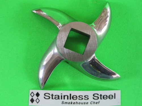 Size #42 x 1 " AND KNIFE Meat Grinder Disc Plate for Cabelas, Hobart, Weston etc 