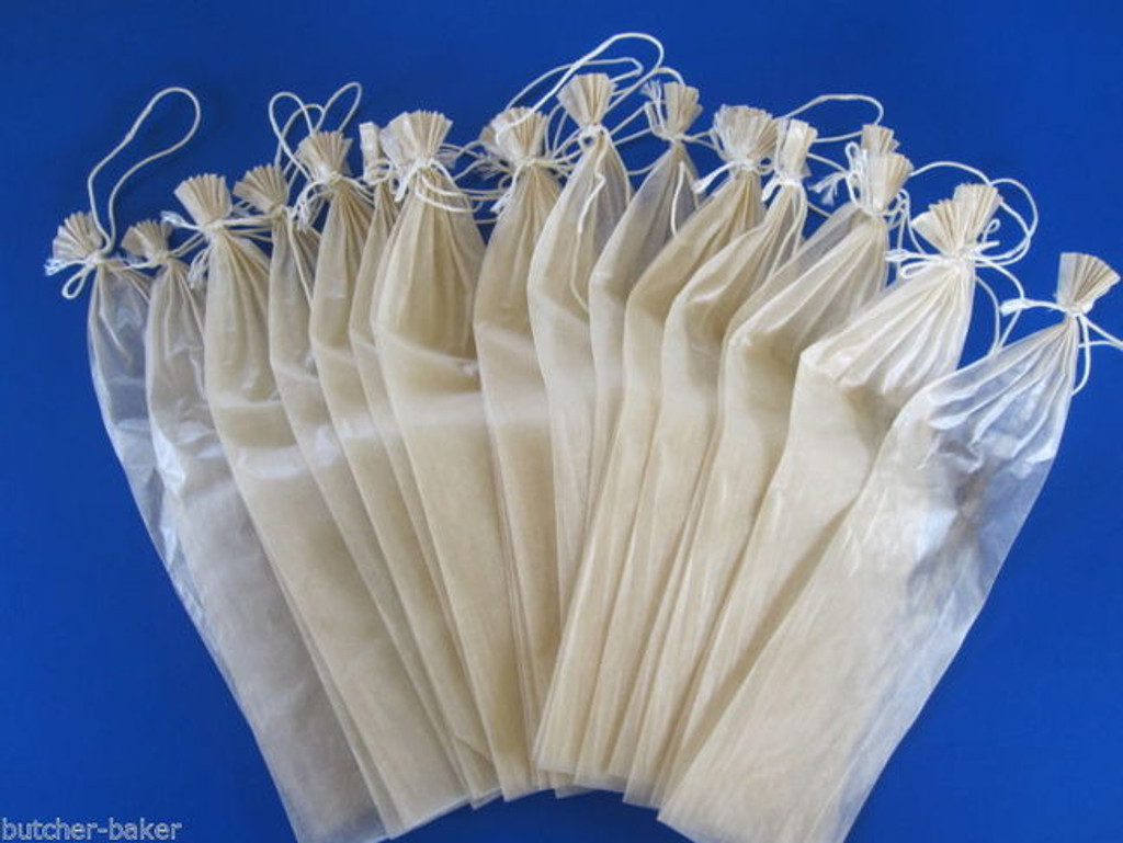 1000 x 1 lb FRESH CLEAR SUMMER SAUSAGE Fibrous CASINGS Stuffing CLEAR