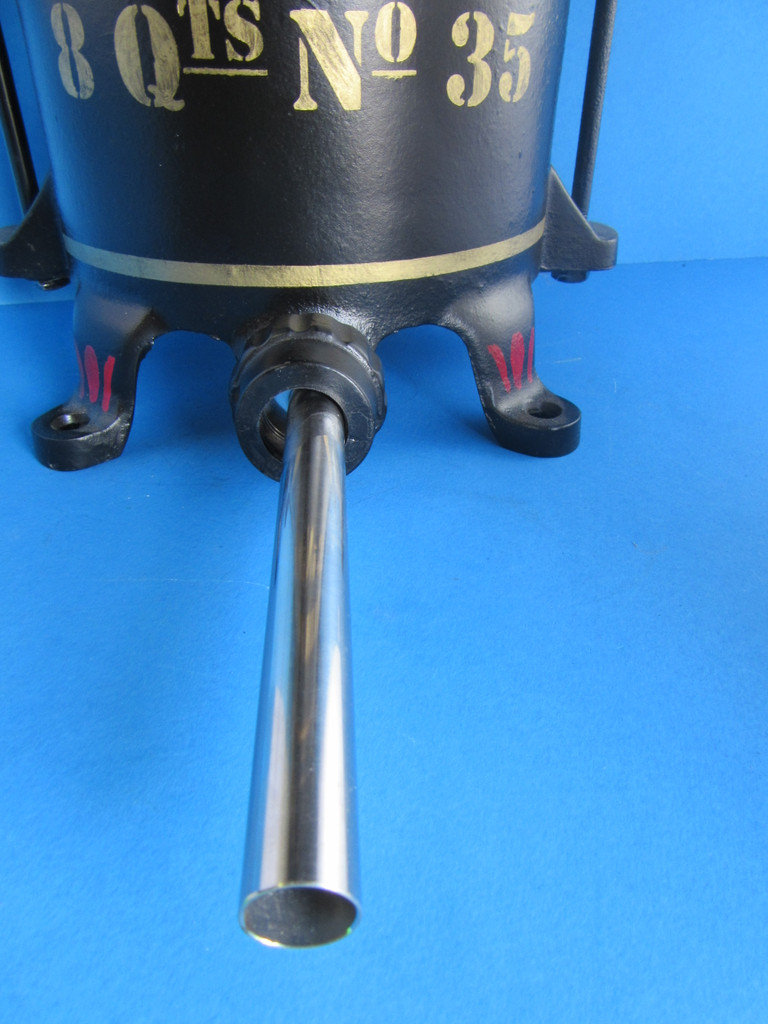 3/4" sausage stuffer tube for Enterprise and ChopRite stuffers  1 9/16" base