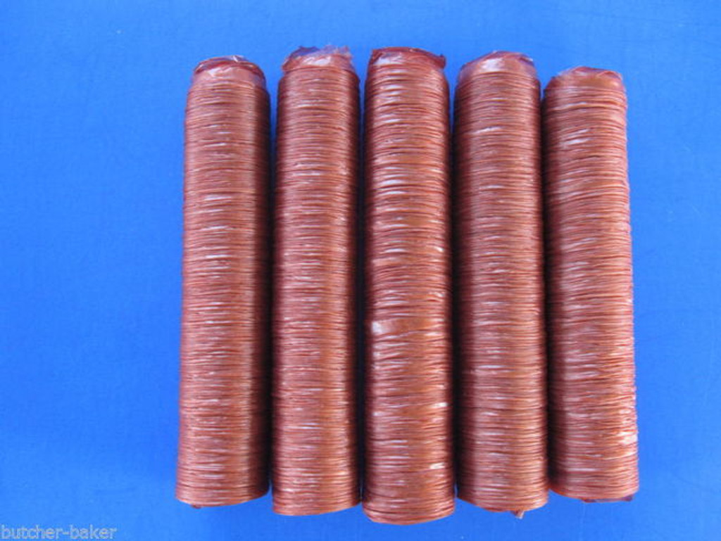  CASE PRICE 21 mm Collagen Snack Stick CASINGS  for 300 lbs of Edible Slim Jims Pepperoni sausage