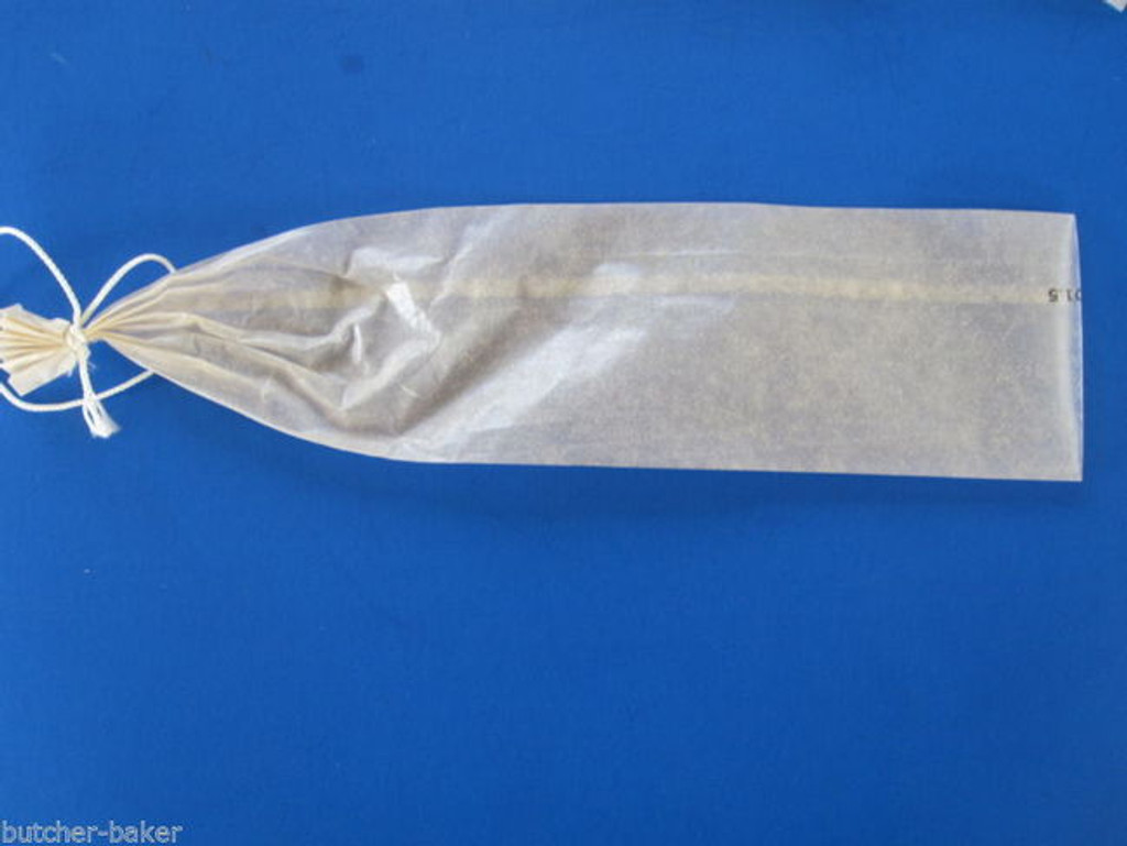  50 x  2 lb SUMMER SAUSAGE Fibrous CASINGS Stuffing CLEAR