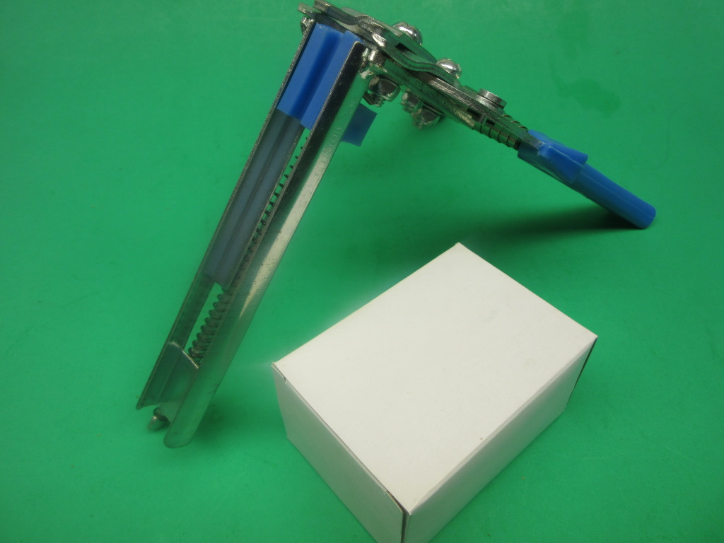 Spring Loaded Pliers with 600 hog rings for closing summer sausage casings