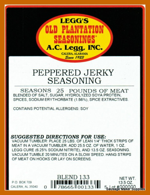 CASE PRICE Peppered Jerky Seasoning Spices  meat Venison Elk Beef Deer Moose