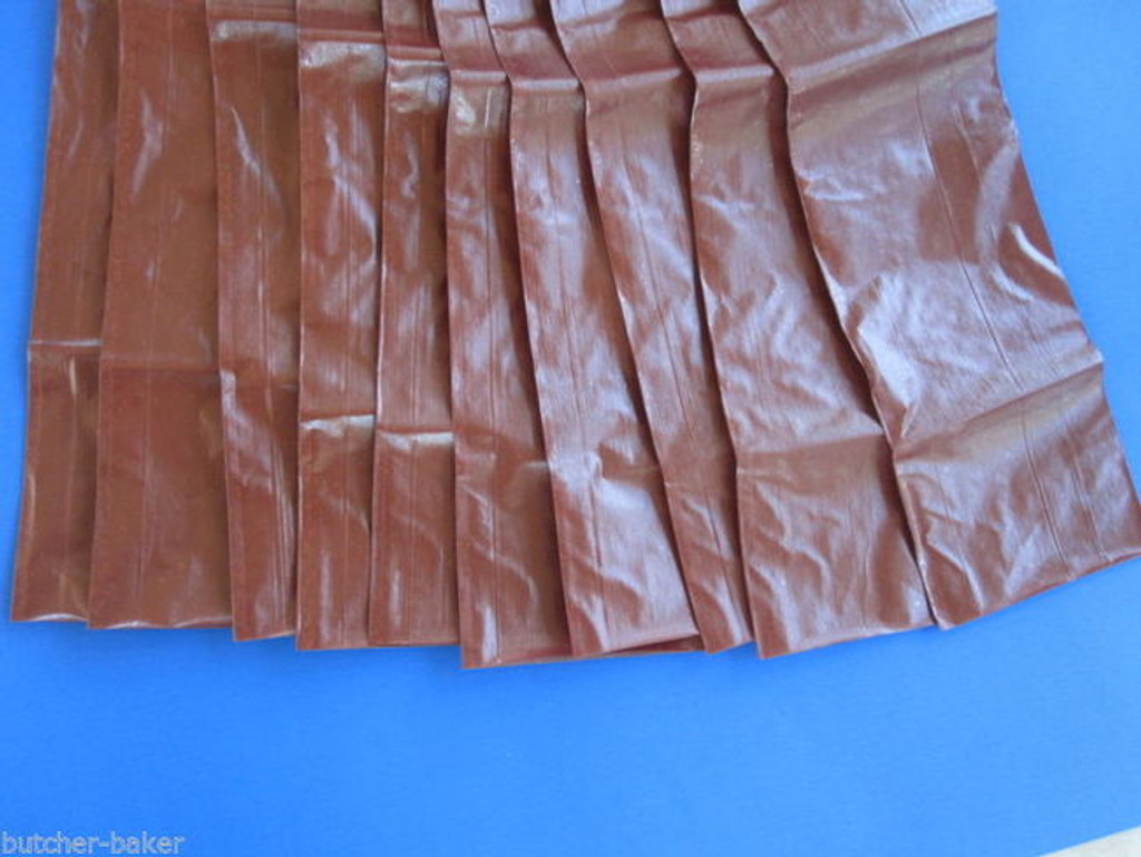 *SALE *SALE*    LONG SUMMER SAUSAGE CASINGS  25 x 3 Lb ea pcs Fibrous Casings for 75 lbs of Sausage  EACH sleeve is 30" x 2"