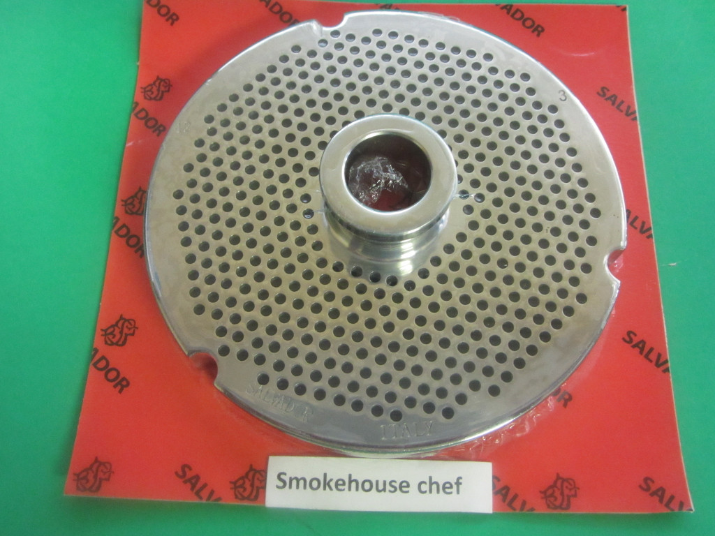 #32 x  (2mm) MINCED MEAT w/HUB Meat Grinder Plate ITALY