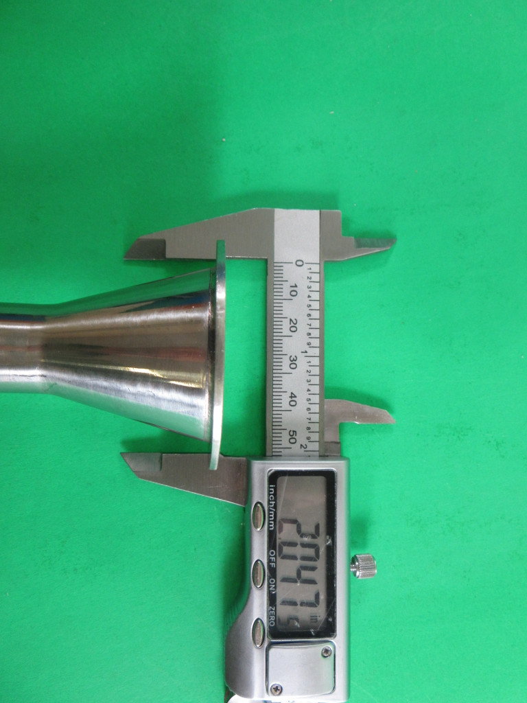 12" EXTRA LONG Sausage Stuffing Horn Tube 3/4" for Sausage Maker stuffer.  3/4" diameter for hog and beef casings