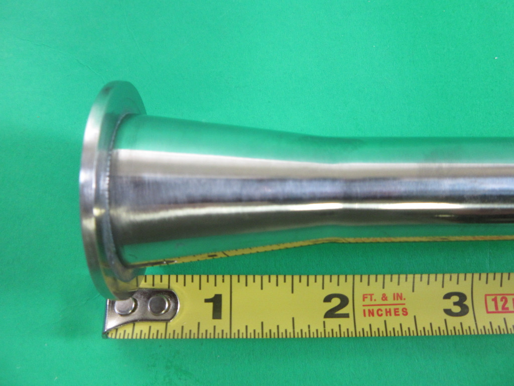 12" EXTRA LONG Sausage Stuffing Horn Tube  for ELECTRIC SAUSAGE STUFFERS  3/4" diameter for hog and beef casings