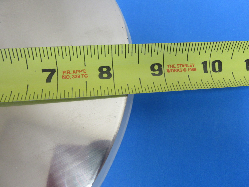 Replacement plunger assembly for large Sausage Stuffer  8 1/2" diameter