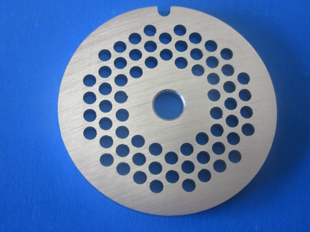 *COMBO*  New knife AND  1/8" & 5/8" Coarse and Fine ground meat replacement plate for KitchenAid KSMFGA