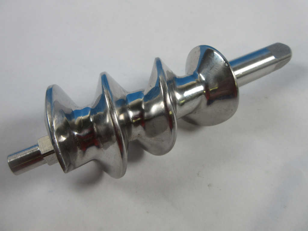 Replacement auger for the Original Smokehouse Chef STAINLESS STEEL Meat Grinder Food Chopper Attachment for Kitchenaid Mixer 