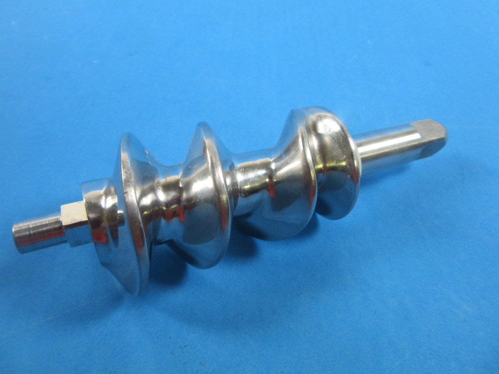 Replacement auger for the Original Smokehouse Chef STAINLESS STEEL Meat Grinder Food Chopper Attachment for Kitchenaid Mixer 