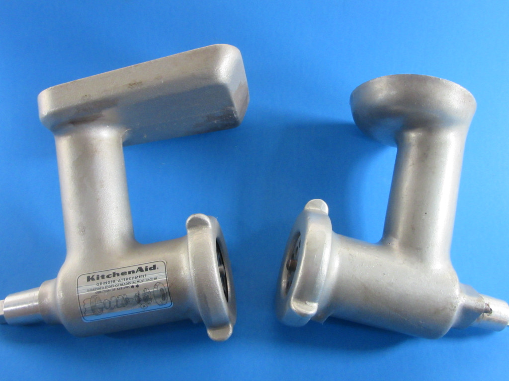 COMBO.  Complete set of new meat grinder plates and knife for the VINTAGE KitchenAid Mixer Metal Meat Grinder 