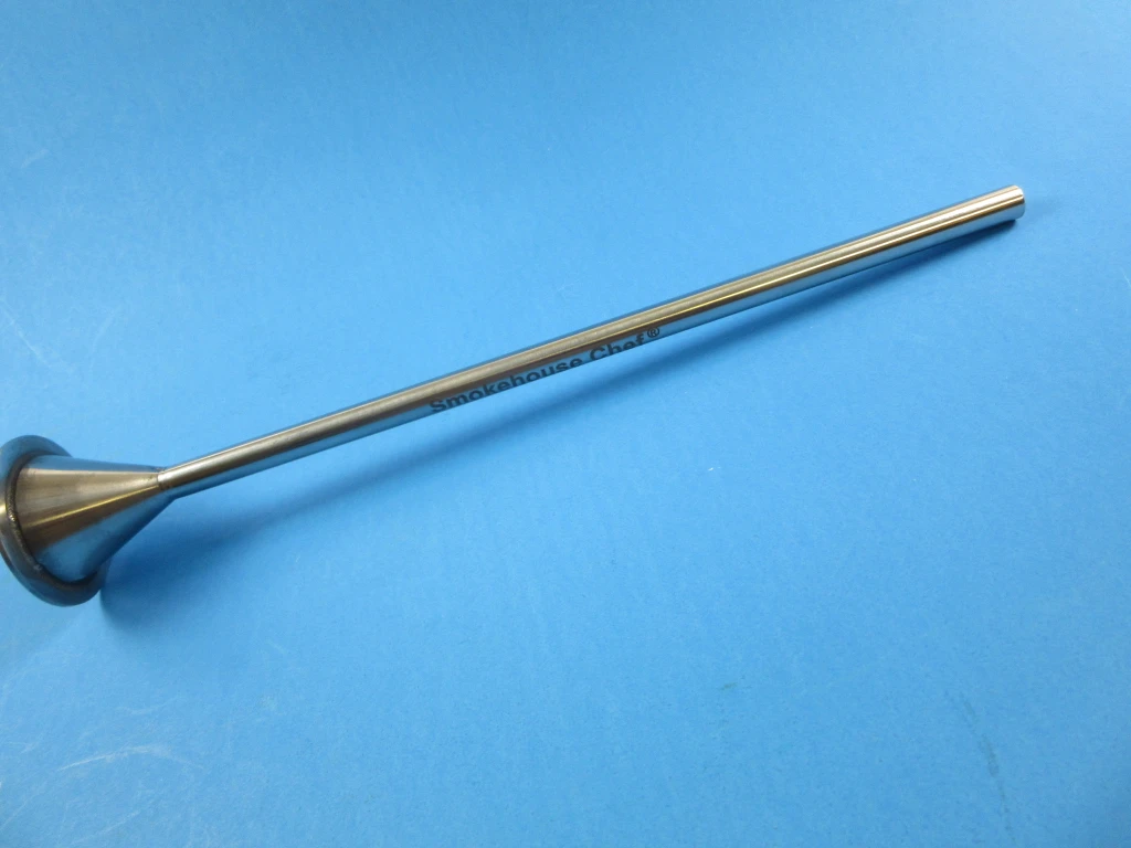 LONG Snack Stick tube for 21mm snack stick casings.  1/2" OD.  2" base