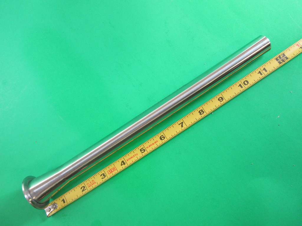  *COMBO SET* 12" EXTRA LONG Sausage Stuffing Horn Tubes 1/2" & 3/4" for Weston, Cabelas, VEVOR
