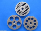 #12 SET (3) plates disc for Hobart LEM Cabelas Enterprise Meat Grinder Chopper