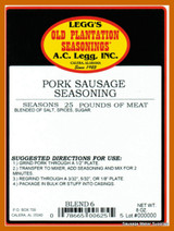 CASE PRICE Legg Blend #6 Mild Breakfast Sausage Seasoning for 600 lbs Beef Venison Pork