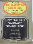 *SALE*  CASE PRICE of HOT ITALIAN Sausage Seasoning for 600 Lbs of Links or Ground   *Favorite Recipe*