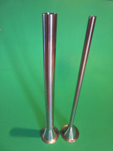 *COMBO SET* 12" EXTRA LONG Sausage Stuffing Horn Tubes 1/2" & 3/4" for Weston, Cabelas, VEVOR