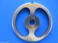 #12 Stainless Meat Grinder Sausage Stuffing Stuffer Kidney Plate & 2 Knives