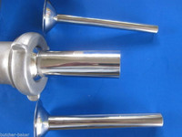 (3) Sausage Stuffer Tubes for Waring Pro, Deni & Rival meat grinder Stainless