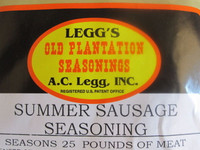 SUMMER SAUSAGE KIT Seasoning AND CASINGS for 50 lbs w/ long 2 lb sleeves