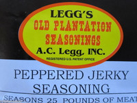 PEPPERED Jerky Seasoning Spices for 25 LBS of meat Venison Elk Beef Deer Moose
