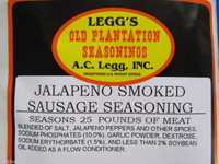 JALAPENO SMOKED LINKS Sausage Seasoning 50 lb w/Cure for Deer Elk Moose Pork etc