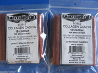 19mm Snack Stick CASINGS for 45 lbs. EDIBLE Collagen Slim Jims Pepperoni sausage