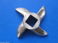 #8 (4) pc COMBO SET Meat Grinder Grinding plate disc knife blade Stainless Steel